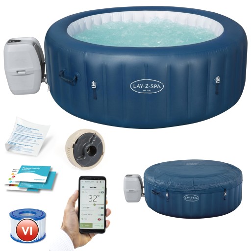 SPA DMUCHANE HYDROMASAŻ 6-osobowe Bestway Milan