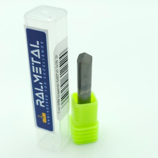 Frez Grawerski VHM V-Type 6 x 90° x 40 x 0.3 mm 3P