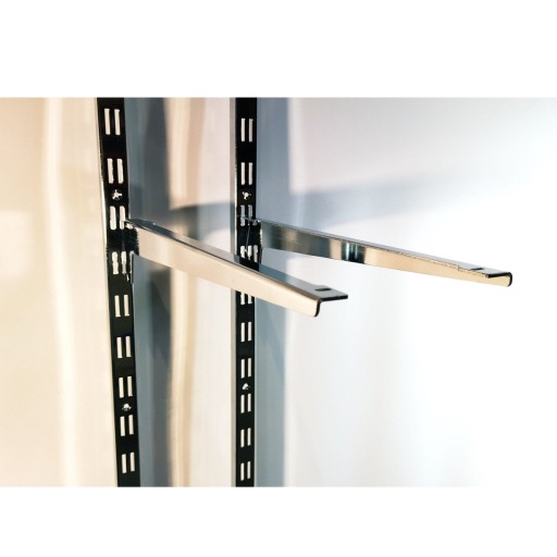 WSPORNIKI PÓŁKI 40cm CHROM SZYNA ŚCENNA