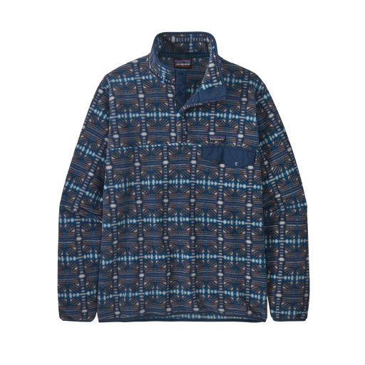 Bluza polarowa męska Patagonia LW Synch Snap-T P/O snow beam/dark natural L