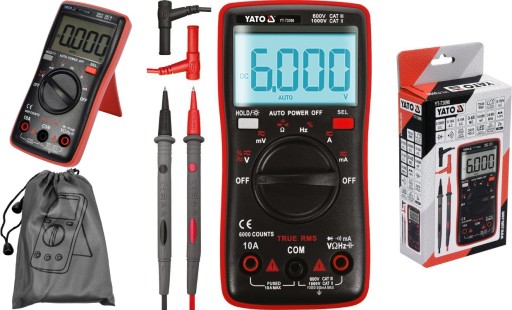 MIERNIK CYFROWY MULTIMETR TRUE RMS WYŚWIETLACZ LCD