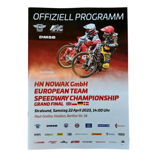PROGRAM ZAWODÓW DME FINAŁ STRALSUND 22.04.2023