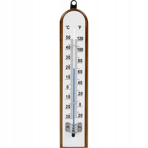 TERMOMETR POKOJOWY -30 do 50°C drewniany Browin