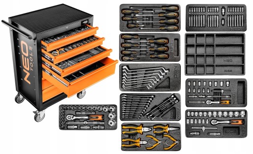 SZAFKA WARSZTATOWA NARZĘDZIOWA 6-SZUFLAD 149EL. NEO TOOLS