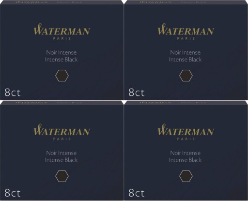 Naboje do piór Waterman Standard czarne 32szt