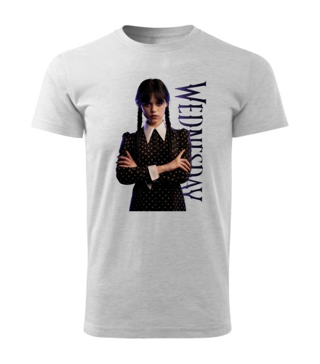 KOSZULKA WEDNESDAY ADDAMS MĘSKA BLACK - XS