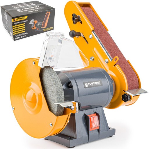 SZLIFIERKA STOŁOWA KAMIENIOWA TAŚMOWA 2W1 1850W