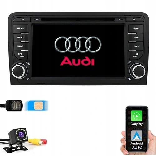 RADIO GPS ANDROID AUDI A3 8P 2003-2012 SIM 4/64GB