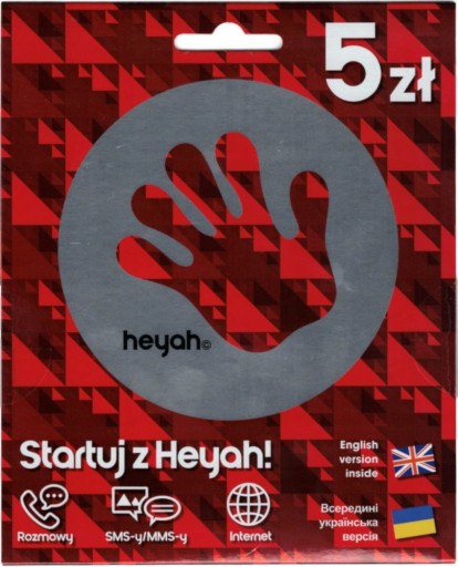 STARTER HEYAH NA KARTĘ SIM Card 5zł