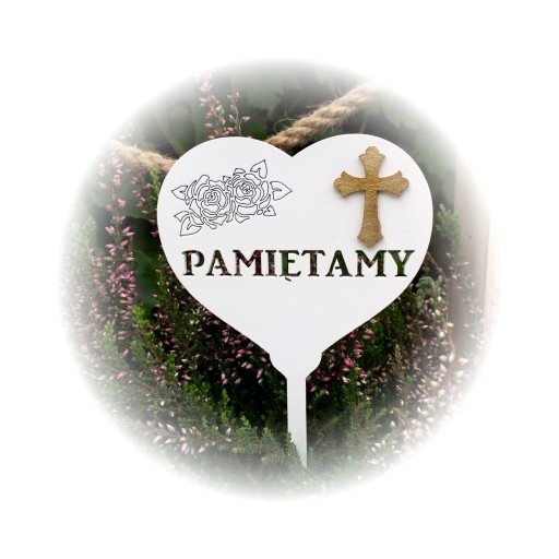 PIKA PAMIĘTAMY 1SZT ŚWIĘTO ZMARŁYCH KWIATY STROIK