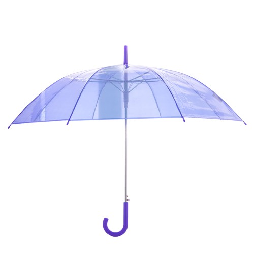 PARASOL PARASOLKA PRZEZROCZYSTA FIOLETOWA