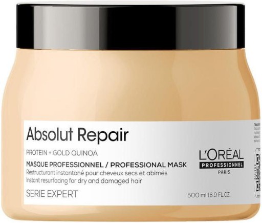 ABSOLUT REPAIR LOREAL MASKA ZNISZCZONE 500ML GOLD MASKA REGENERUJĄCA WŁOSY