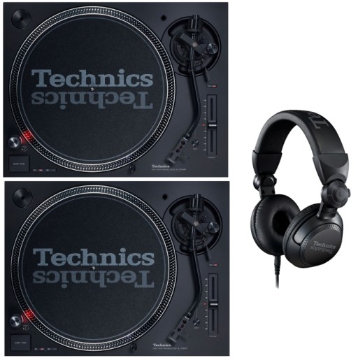 Technics SL-1210 MK7 Black SET + Technics EAH-DJ1200 ZESTAW DLA DJ'a