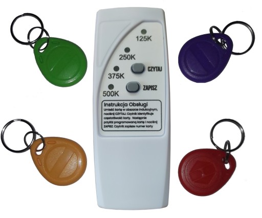 Czytnik Programator Kopier Duplikator RFID + 4 bre