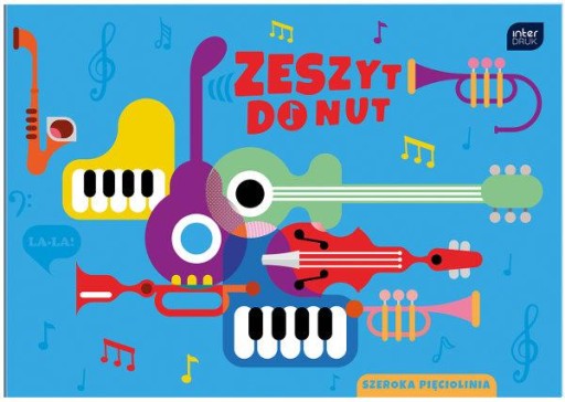 Zeszyt do nut B5 16k Mix Wzorów