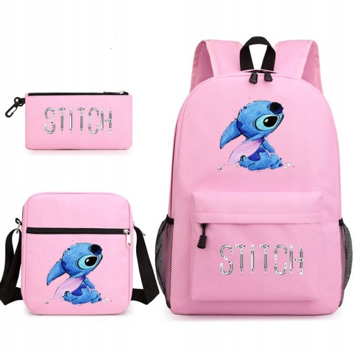 ZESTAW KOMPLET PLECAK A4 TORBA PIÓRNIK STICH WZORY