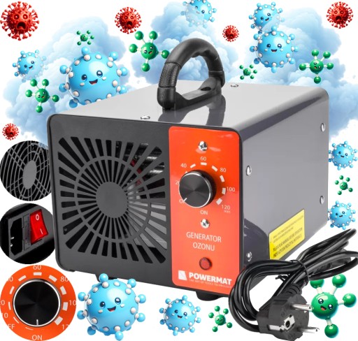 GENERATOR OZONU OZONATOR OCZYSZCZACZ NEUTRALIZATOR CZASOMIERZ PM-GOZ-60T