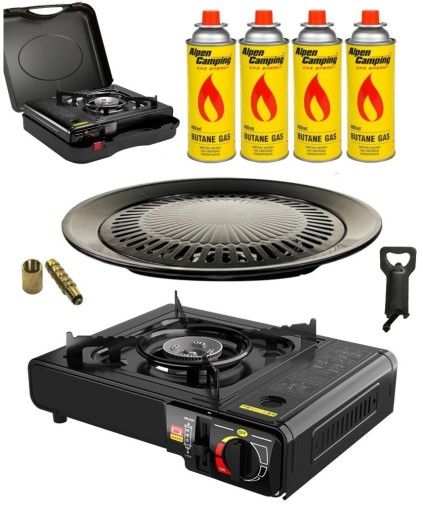 KUCHENKA TURYSTYCZNA GAZOWA + GRILL + 4xGAZ 3w1