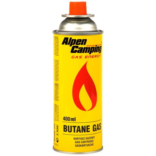 KARTUSZ GAZOWY ALPEN GAZ KUCHENKA nabój kuchenek palników 400ml - 227g