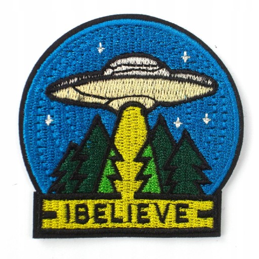 Naszywka TERMO Naprasowanka I belive Ufo Łata