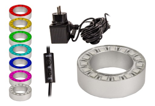 RING 15 LED 3,8W KOLOROWE OŚWIETLENIE ZE STEROWANIEM