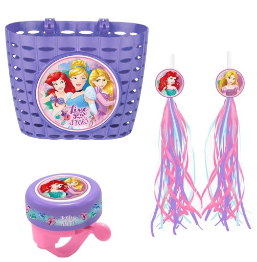 2x Wstążka dzwonek na rower koszyk rowerowy DISNEY PRINCESS KSIĘŻNICZKI