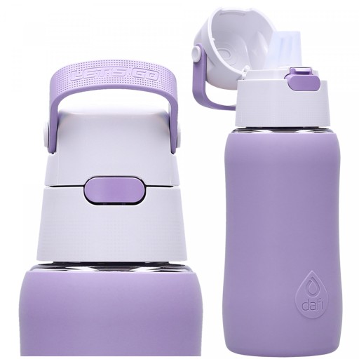 Bidon dla dziecka w etui 500ml / Butelka filtrująca Dafi lawendowa 0,5l