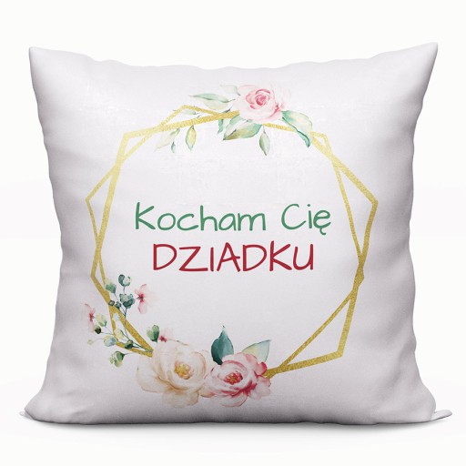 KOCHAM CIE DZADEK Poszewka dekoracyjna VELVE 40x40