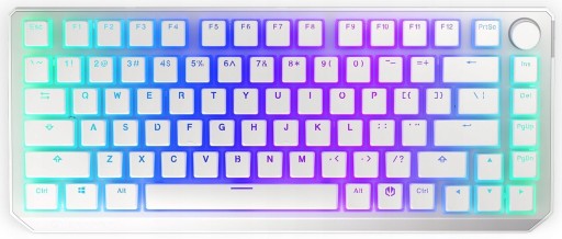 KLAWIATURA MECHANICZNA ENDORFY THOCK 75% WIRELESS PUDING ONYX WHITE
