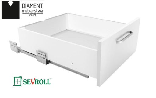 Szuflada SEVROLLBOX SLIM h=167mm biały-350mm