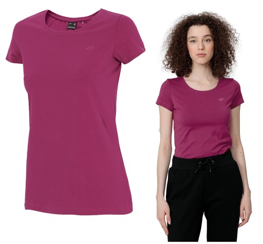 4F KOSZULKA DAMSKA SPORTOWA T-SHIRT BAWEŁNIANY