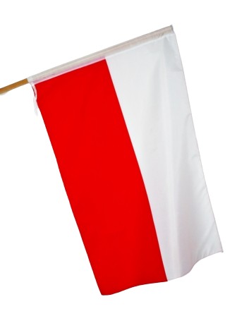 FLAGA POLSKI Narodowa 150x90cm NA TUNEL biało-czerwona FLAGA POLSKA