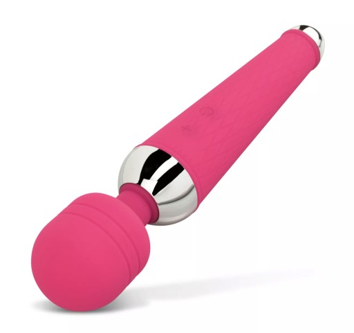 Stymulator masażer łechtaczki typu wand WAND 16 funkcji wibracji różowy