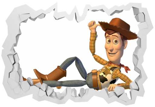 Naklejki na ścianę dla dzieci 3D Toy Story 130x90