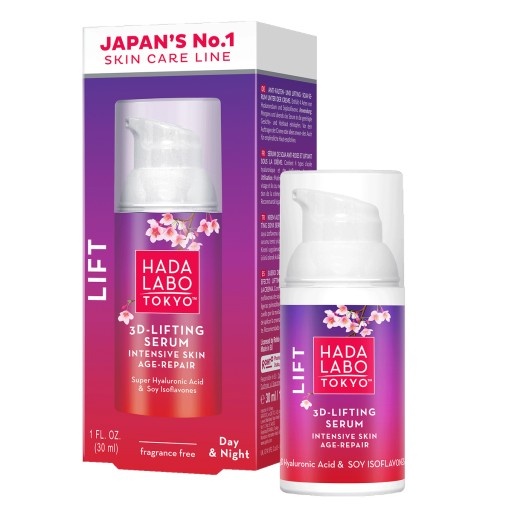 HADA LABO TOKYO Lift 3D Lifting Silne naprawcze serum sojowe pod krem 30ml.