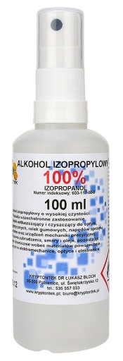 IZOPROPANOL IPA 100ml 100% ALKOHOL IZOPROPYLOWY