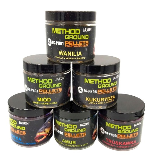 6x Pellet haczykowy Jaxon 8 mm Method Feeder 100g