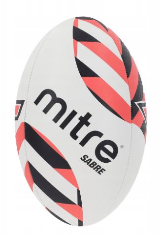 Piłka do rugby Mitre 11959 rozmiar 5 ! CZĘŚĆ OD WENTYLA WPADŁA DO ŚRODKA !