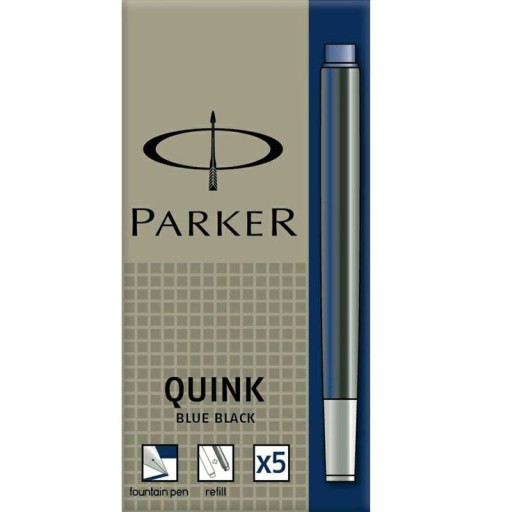 NABOJE,WKŁADY DŁUGIE PARKER QUINK,OPAKOWANIE 5SZT.