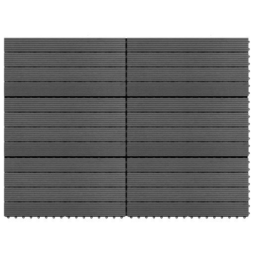 Płytki tarasowe z WPC, 60x30 cm, 6 szt., 1