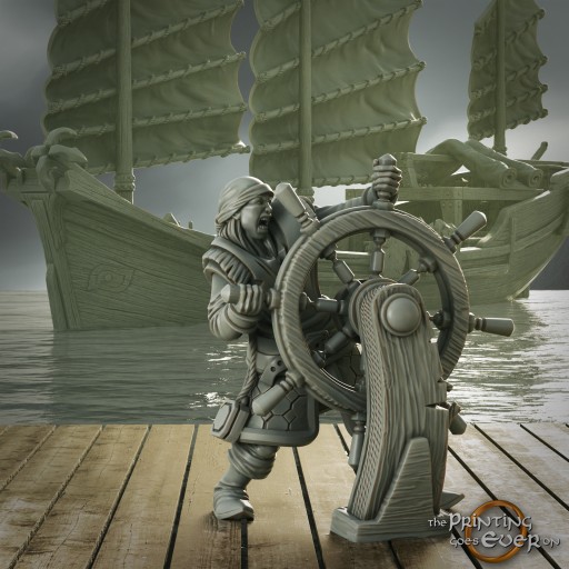 Pirate Helmsman The Printing Goes Ever On