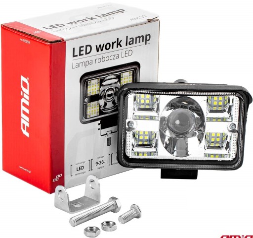 LAMPA ROBOCZA HALOGEN SZPERACZ 9-36V 17xLED 3400LM