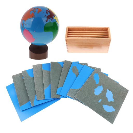 Materiały Montessori Geografia szt. Kraina Karty +