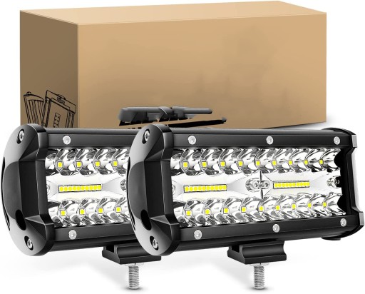LAMPA ROBOCZA REFLEKTOR SZEPERACZ HALOGEN AUTO DO CIĄGNIKA LED 2X 12/24V