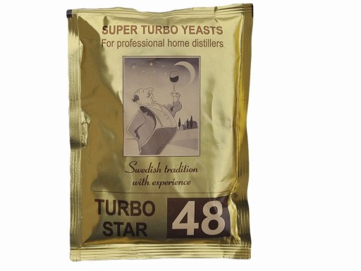 Drożdże gorzelnicze TURBO STAR 48 do bimbru / 5-8 kg / do 20% / na 25L