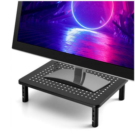 PODSTAWKA POD LAPTOPA MONITOR PÓŁKA REGULOWANA METALOWA NA BIURKO GAMINGOWA