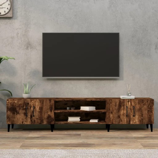 Szafka pod TV, przydymiony dąb, 180x31,5x40 cm