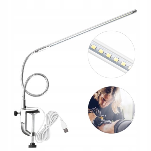 LAMPA KOSMETYCZNA BIURKOWA LED LAMPKA 8W BEZCIENIOWA MANICURE