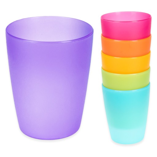 KUBKI PLASTIKOWE 6 SZT ZESTAW KUBKÓW KUBECZKI200ML