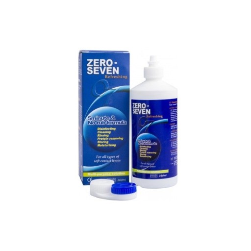 PŁYN DO SOCZEWEK ZERO SEVEN REFRESHING 360 ML